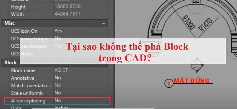 Tìm hiểu nguyên nhân không thể phá được block trong CAD