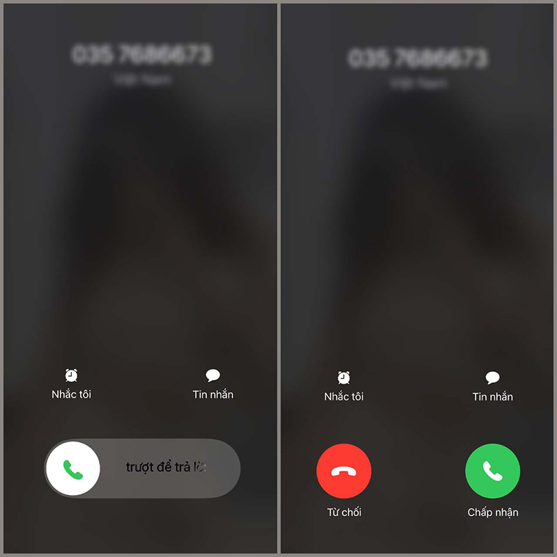 Thay đổi cách nhận cuộc gọi trên iphone