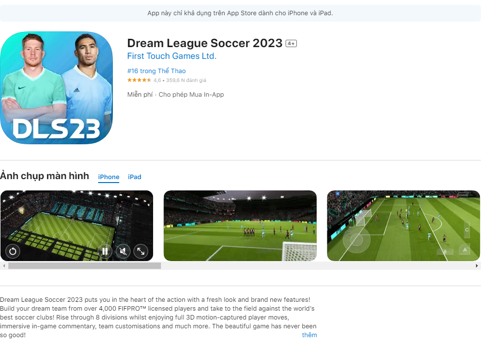 dream league soccer 2023 ios