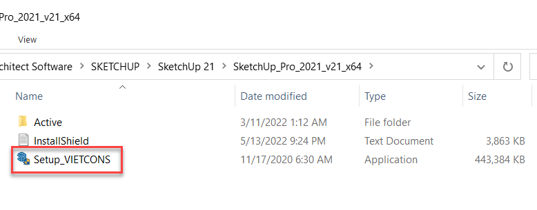 Giải nén và chạy file steup