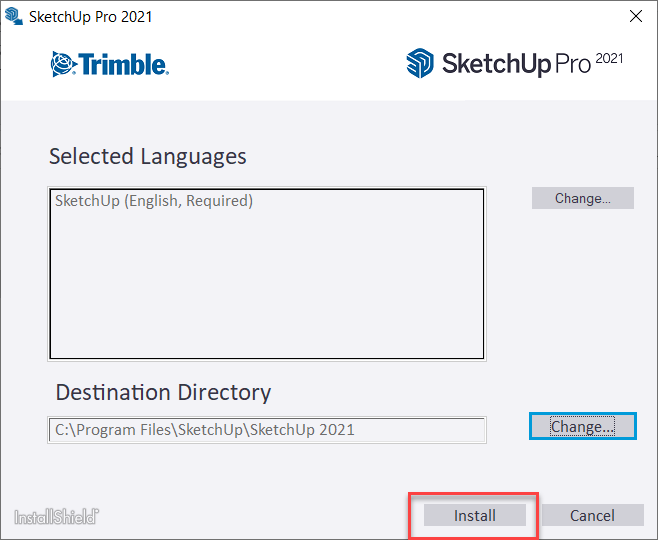 Chọn Install để tiến hành cài đặt
